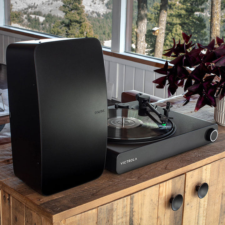 Victrola Stream Onyx Works with Sonos Turntable