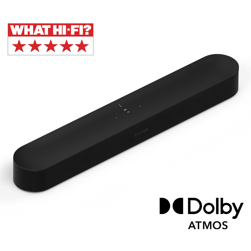 sonos beam gen 2 wireless atmos soundbar black